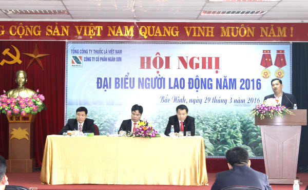 Hội nghị đại biểu người lao động 2016 Công ty cổ phần Ngân Sơn; Đoàn kết - Dân chủ và Trách nhiệm