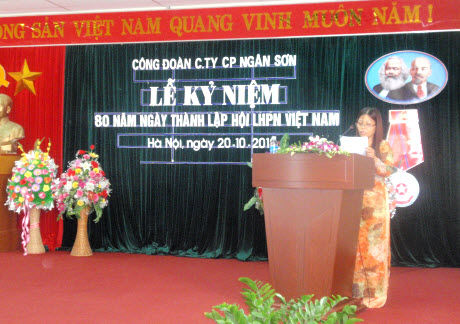 Công ty Ngân sơn kỷ niệm 80 năm ngày thành lập phụ nữ Việt Nam (20/10/1930 – 20/10/2010)