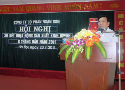 Hội nghị sơ kết đánh giá kết quả sản xuất kinh doanh 6 tháng đầu năm và triển khai nhiệm vụ 6 tháng cuối năm 2011